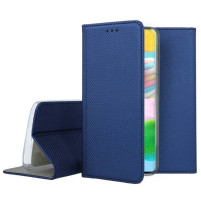 Кожен калъф тефтер и стойка Magnetic FLEXI Book Style за Samsung Galaxy A41 A415F син 